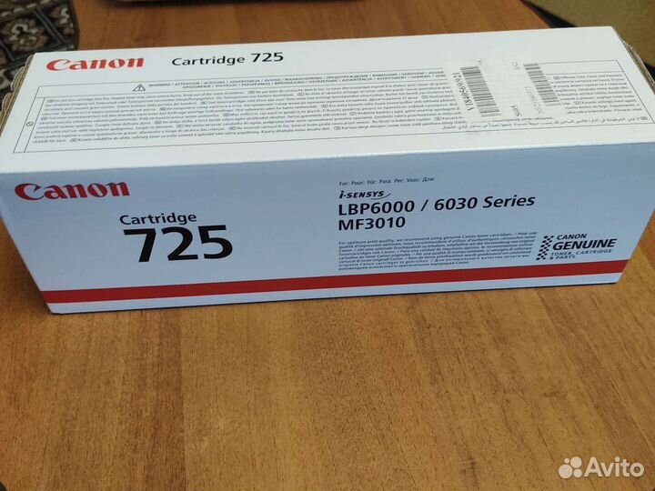 Картридж canon 725