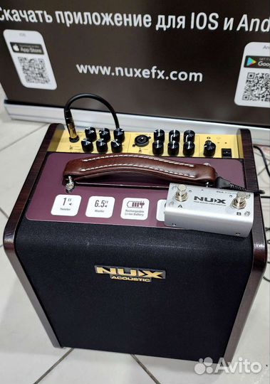 Комбик для акустической гитары, 80Вт, аккум