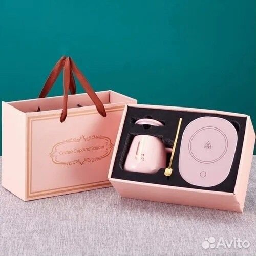 Чайный набор с подогревом из 4 предметов + коробка
