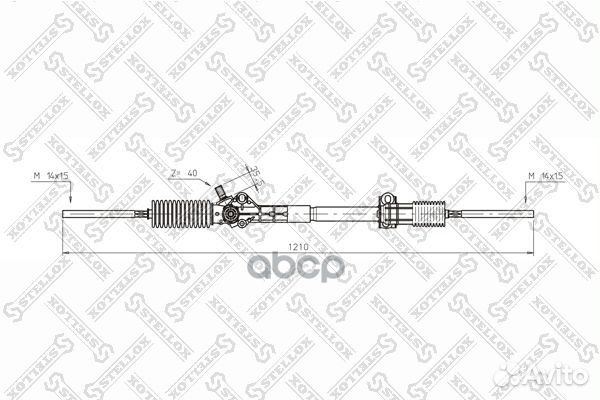 00-35006-SX рейка рулевая механическая с рулев