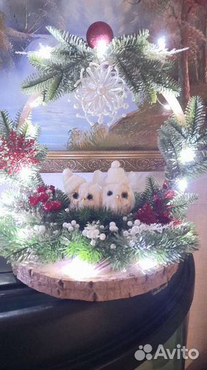 Новогоднее украшение на стол