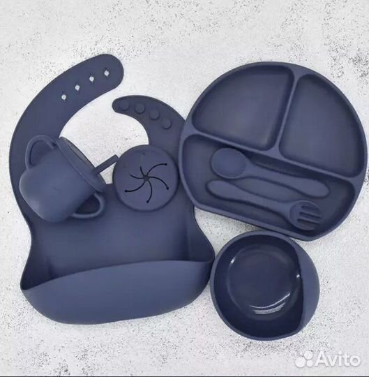 Детская посуда для кормления силиконовая