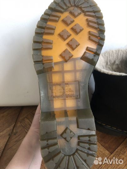 Ботинки DR.martens 1460 serena черные С мехом