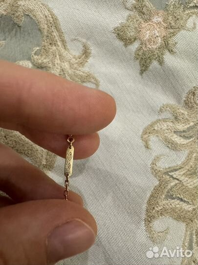 Золотой браслет и кольцо van cliff