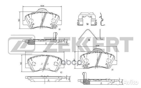 Колодки торм. диск. передн. Hyundai Solaris II
