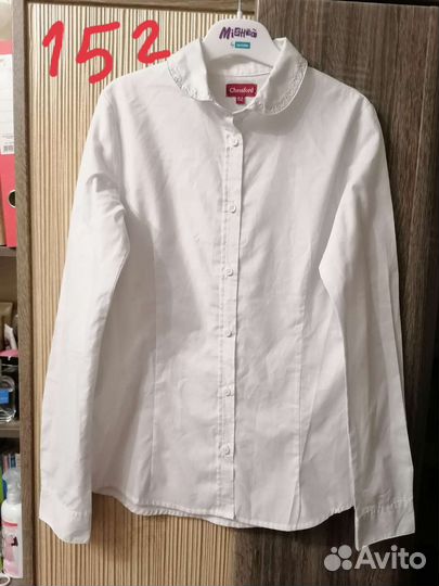 Блузка для девочки школьная 146-152