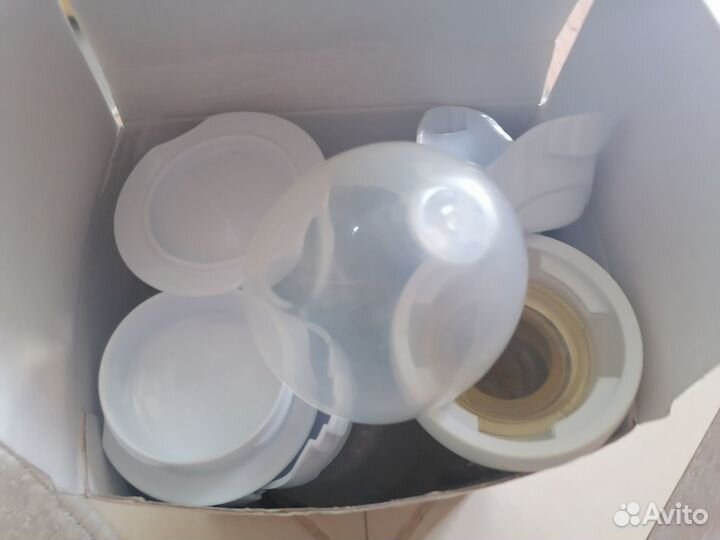 Молокоотсос avent ручной с системой хранения