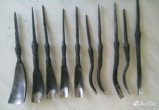 Резец кованый. Резец кованый. Резец кованый. Чистовой резец в револьверной головке. Резец кованый.