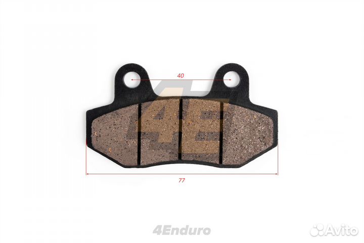 Колодки тормозные мото