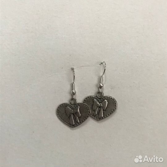 Сережки сердечки сердца