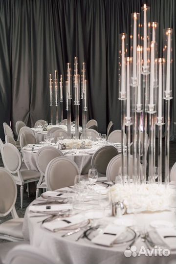 Подсвечники и канделябры, свадебный декор