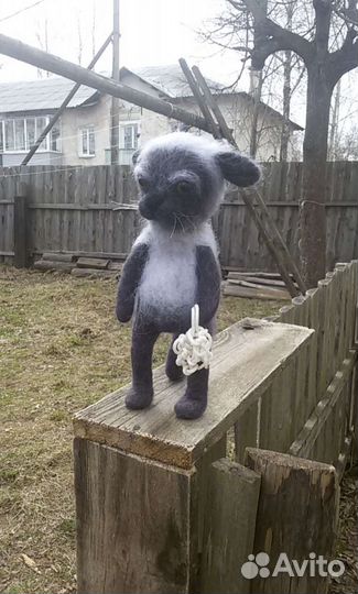 Кот с авоськой игрушка ручной работы