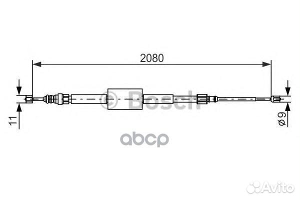 Трос стояночного тормоза 1987477787 Bosch