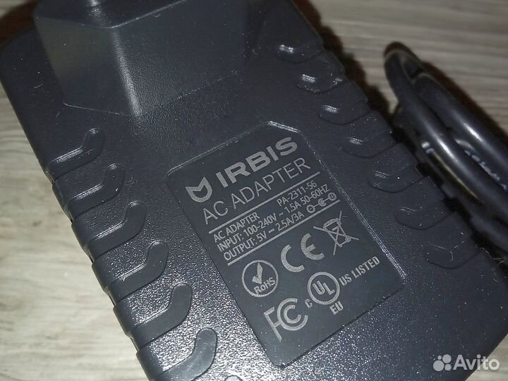 Зарядка ноутбука Irbis, Prestigio, Digma, Krez: 5V