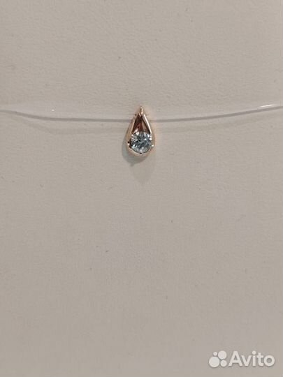 Колье - леска с бриллиантом 0,76г 40р 585 проба