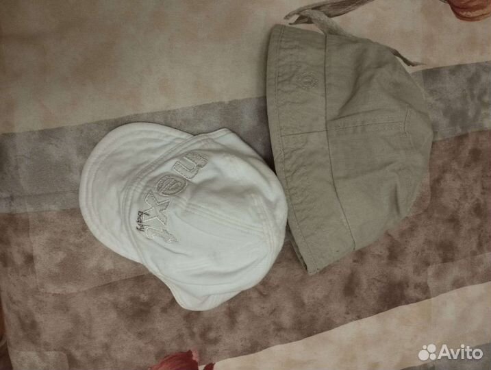 Панама и кепка на 3-6 месяцев