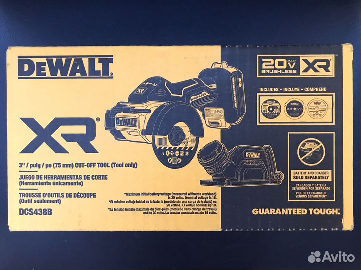 Мини ушм DeWalt DCS438, 20V USA