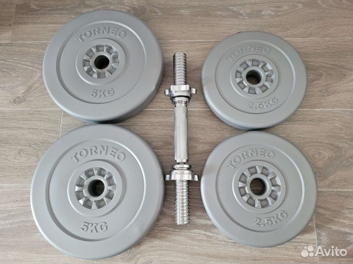 Гантели по 17.3кг каждая