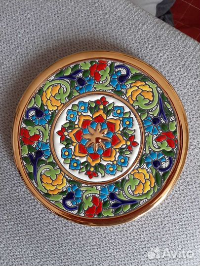 Декоративная тарелка новая 