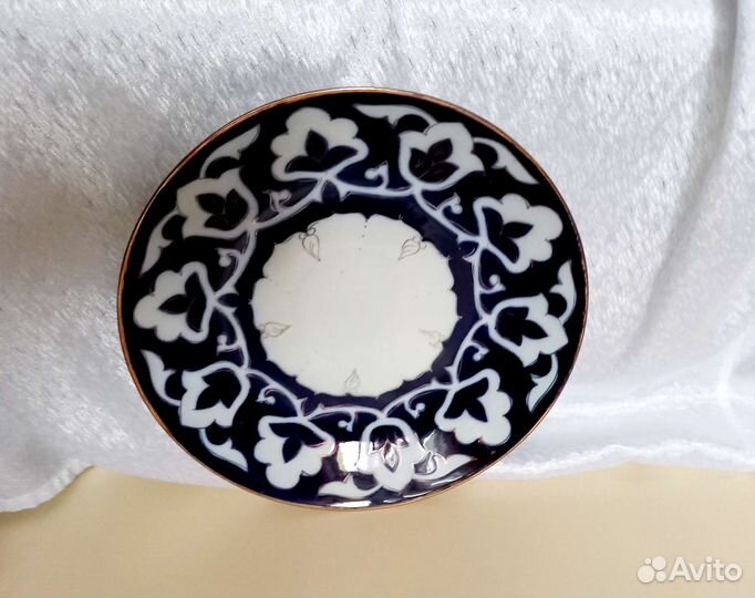 Чайная пара тарелка и заварочный чайник Пахта