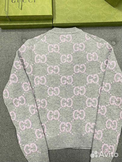 Серый жакет Gucci