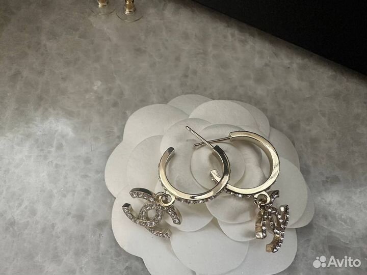 Серьги Chanel оригинал