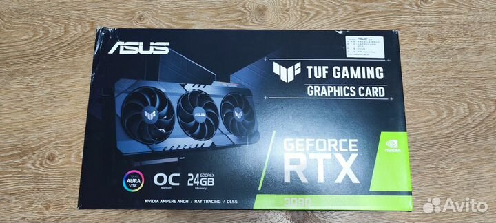 Видеокарта asus TUF Gaming GeForce RTX 3090 24GB