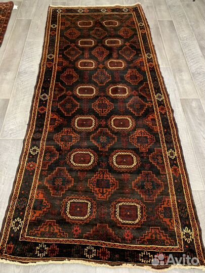 Иранский ворсовый ковер, балуччи 302х125см