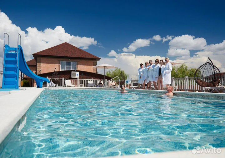 Отдых с проживанием на базе с горячим бассейном