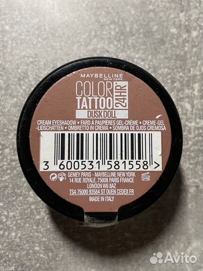 Тени maybelline color tattoo dusk doll