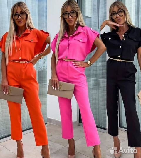 Женский комбинезон с ремешком