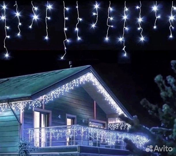 Гирлянда уличная бахрома