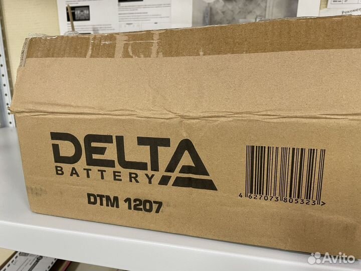 Аккумулятор delta dtm 1207