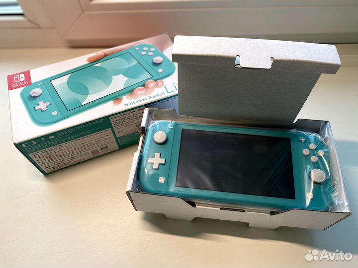 Новая Прошитая Nintendo switch lite turquoise