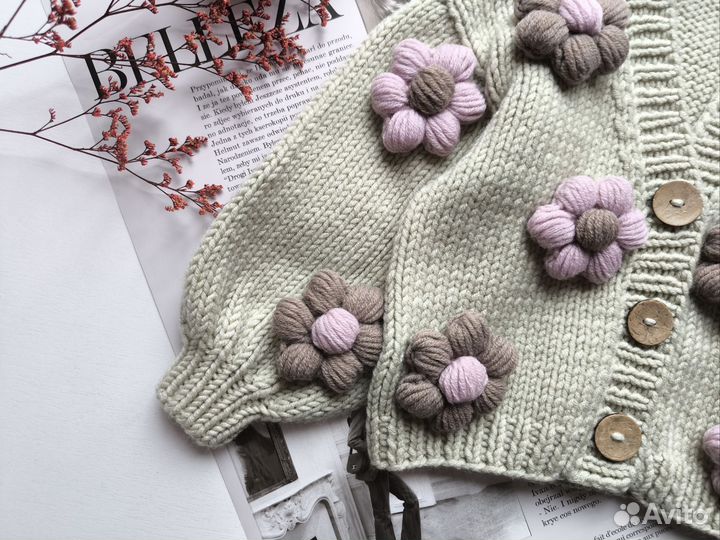 Кардиган для девочки 104 110