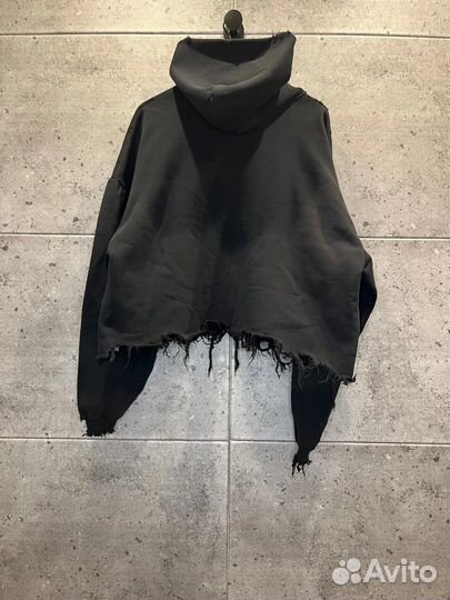 Balenciaga Unity Logo Cropped Hoodie