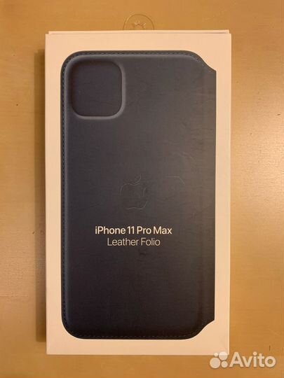 Чехол оригинальный кожанный iPhone 11 Pro Max