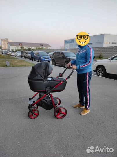 Коляска adamex 3 в 1 бу