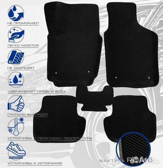 3D коврики ева hyundai i-40 с 2011