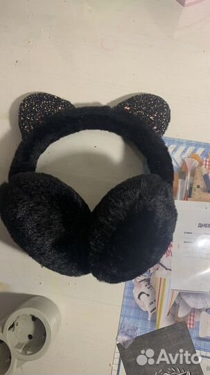 Наушники меховые черные 