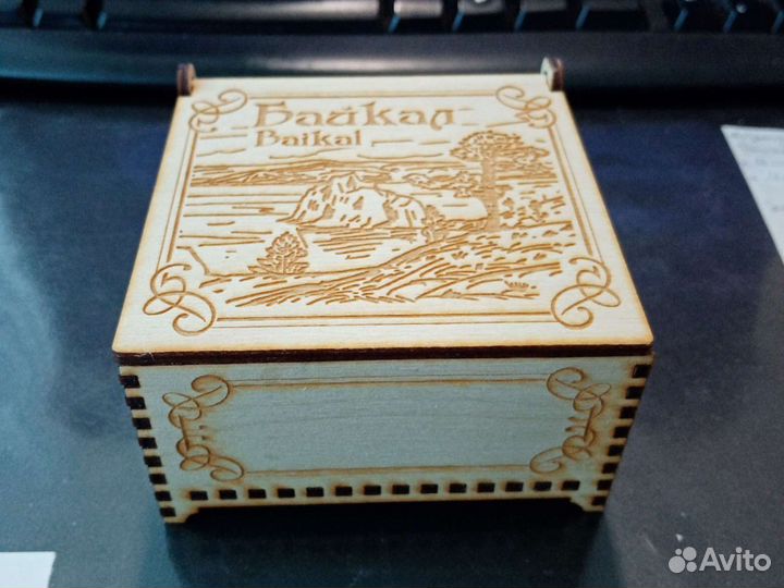 Шкатулка деревянная Байкал