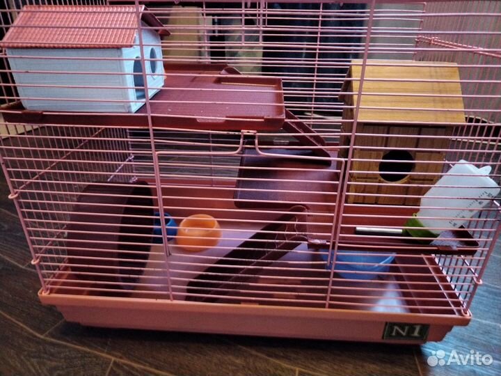 Клетка для хомяков двухъярусная