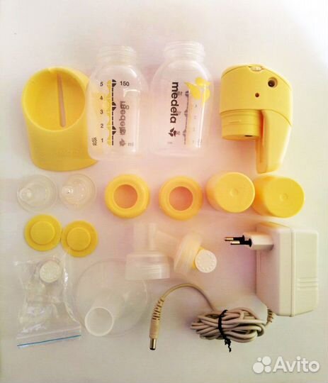 Молокоотсос medela mini electric+бутылочка,пакеты