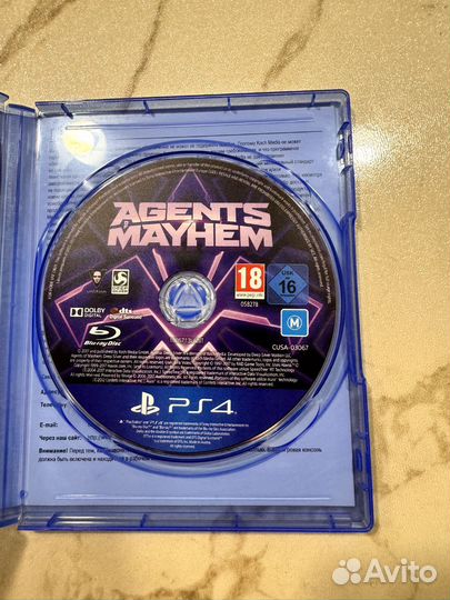Диск agents OF mayhem ps4, ps5