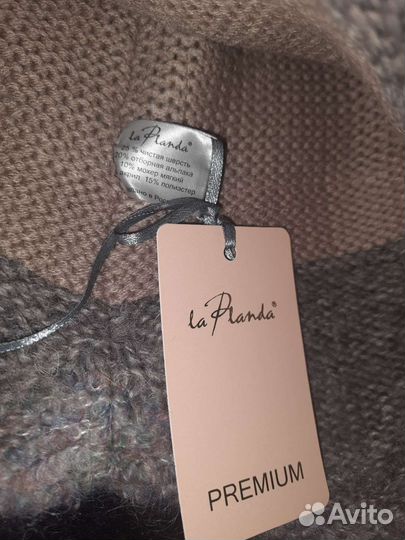 Шапка ушанка женская вязаная зимняя