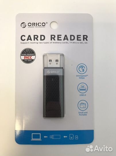 USB картридер SD и microSD