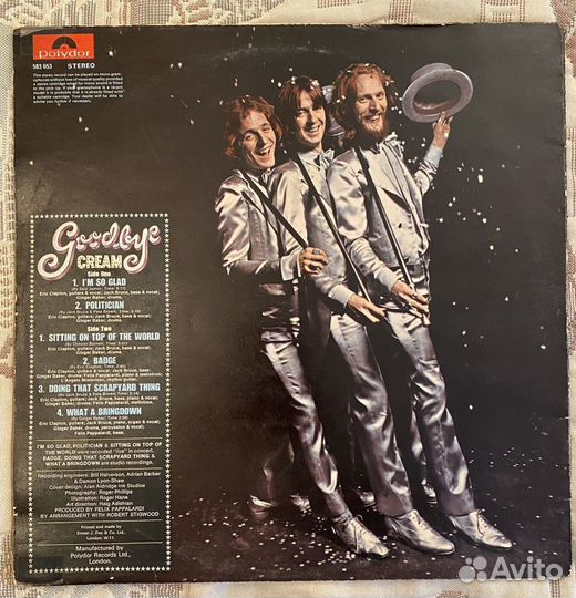 Cream “Goodbye” 1969 LP England, 1st press