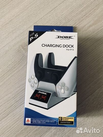 Зарядная станция ps5 для 2х геймпадов новая