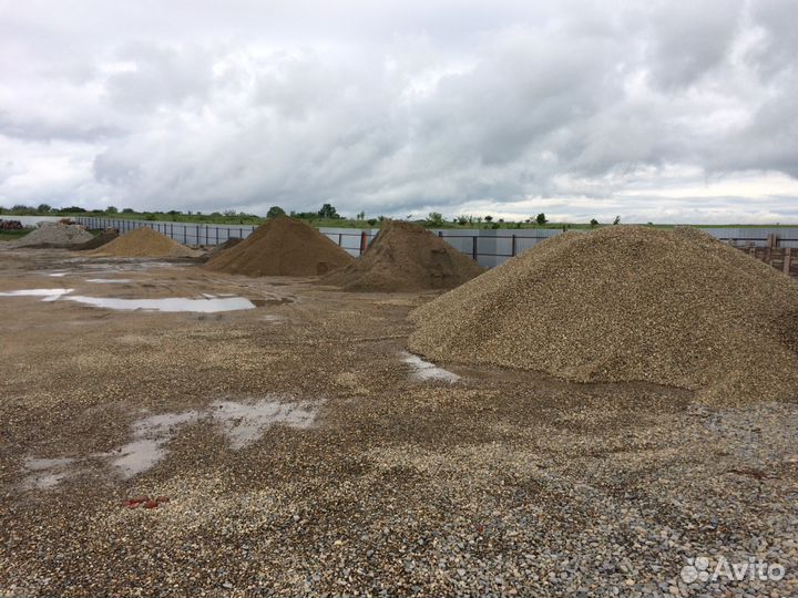 Галька песок щебень