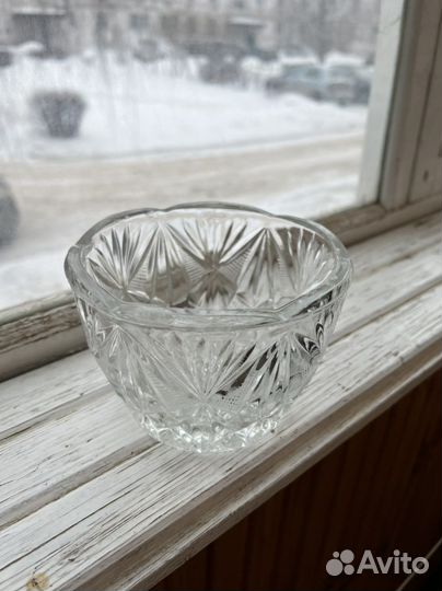 Ваза (салатник, конфетница) хрусталь